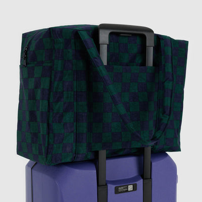 Cloud Carry-On Bag - Navy Green Check