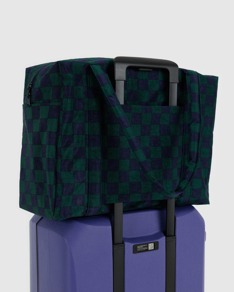 Cloud Carry-On Bag - Navy Green Check