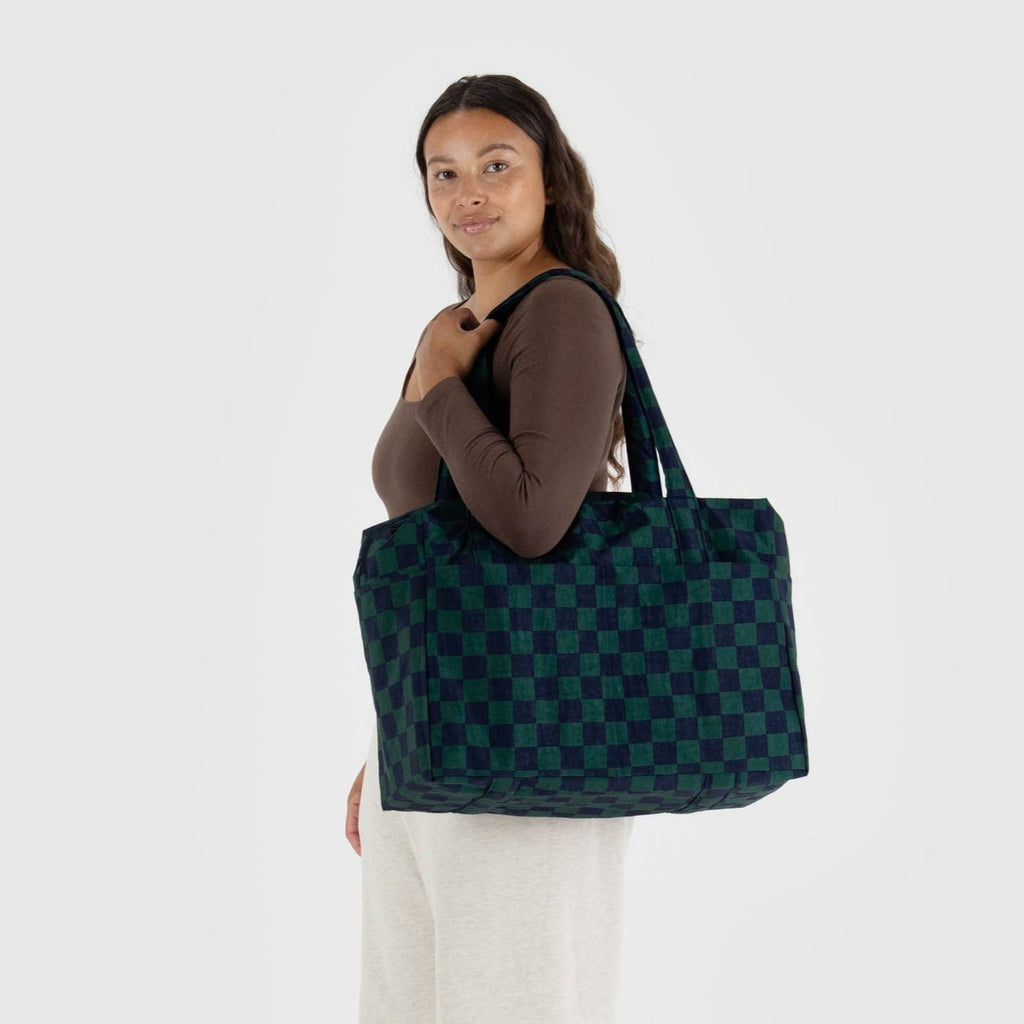 Cloud Carry-On Bag - Navy Green Check