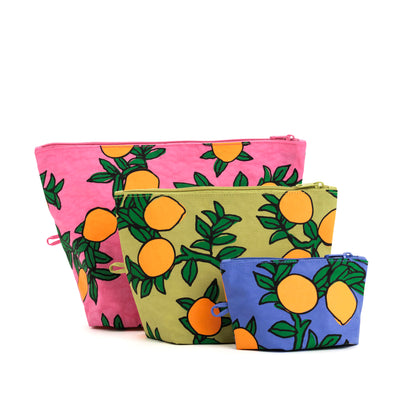 Go Pouch Set - Orange Trees