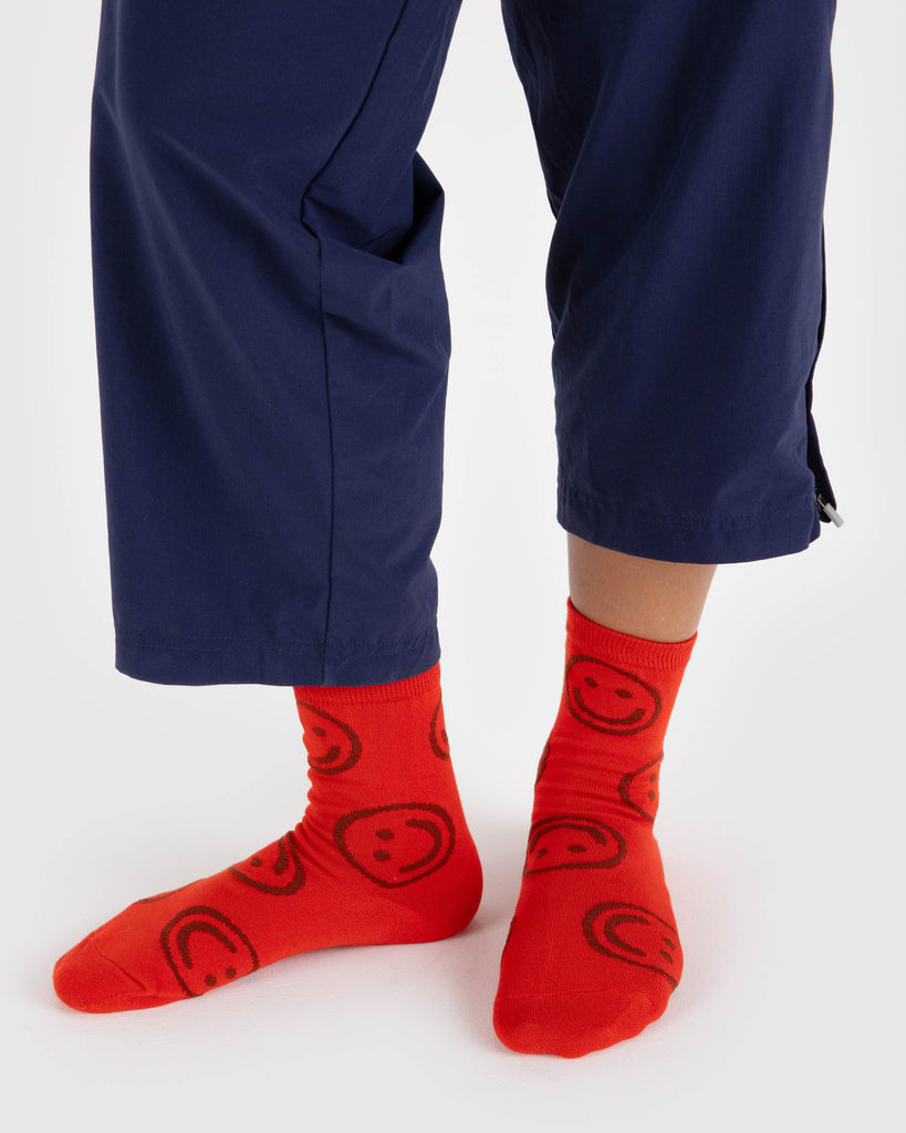 Happy Crew Socks - Red