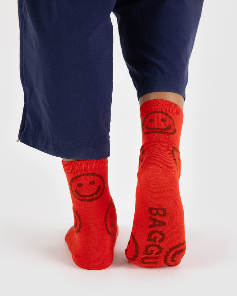 Happy Crew Socks - Red