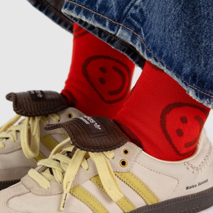 Happy Crew Socks - Red