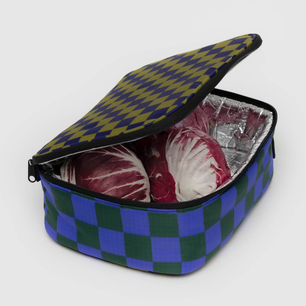 Insulated Lunch Box - Jewel Checks