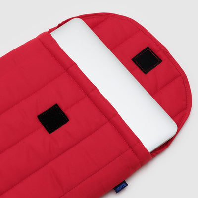 Puffy Laptop Sleeve - Candy Apple