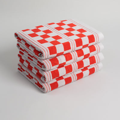 Busby Pool Towel - Cloud & Ranch Red