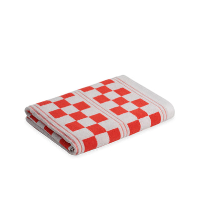 Busby Pool Towel - Cloud & Ranch Red