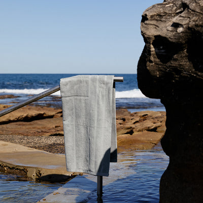 Woodford Pool Towel - Cement