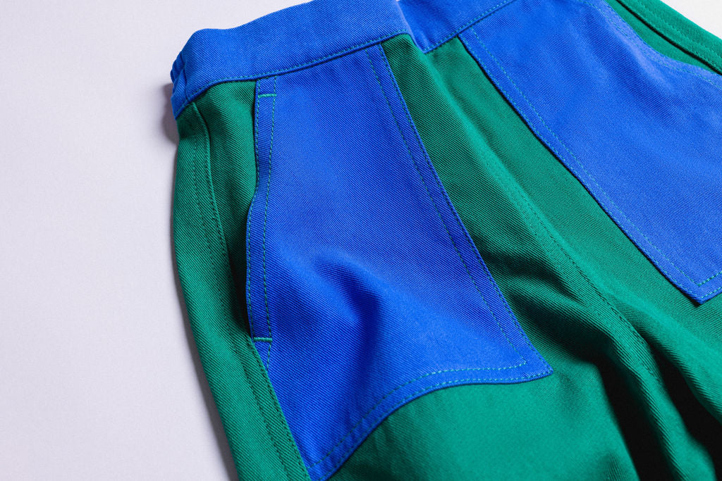 Harry Pants - Green & Blue