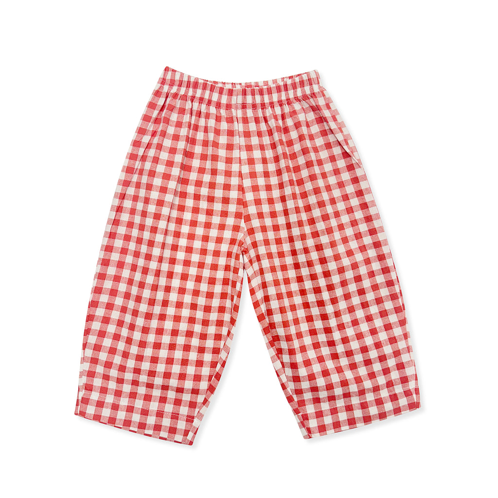 Red Gingham Pants
