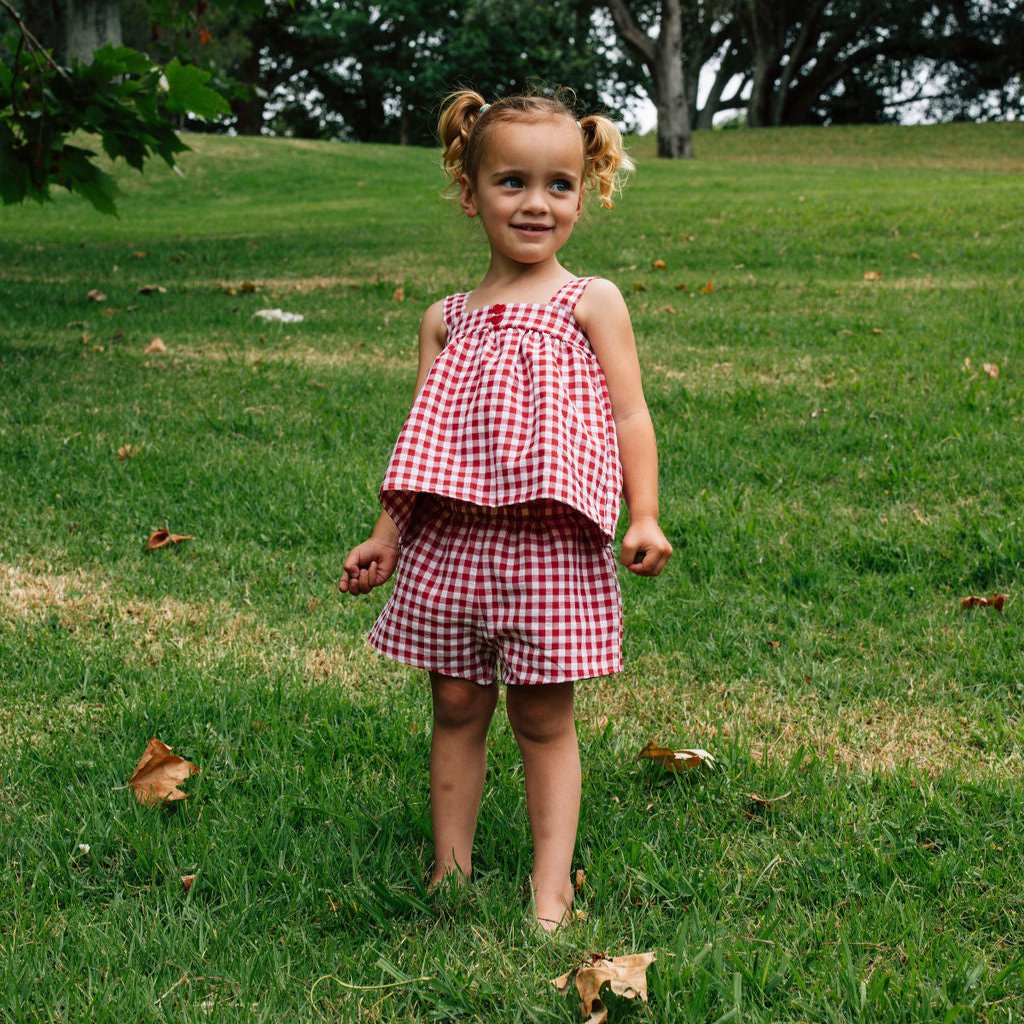 Red Gingham Summer Set