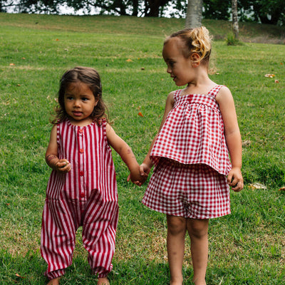 Red Gingham Summer Set