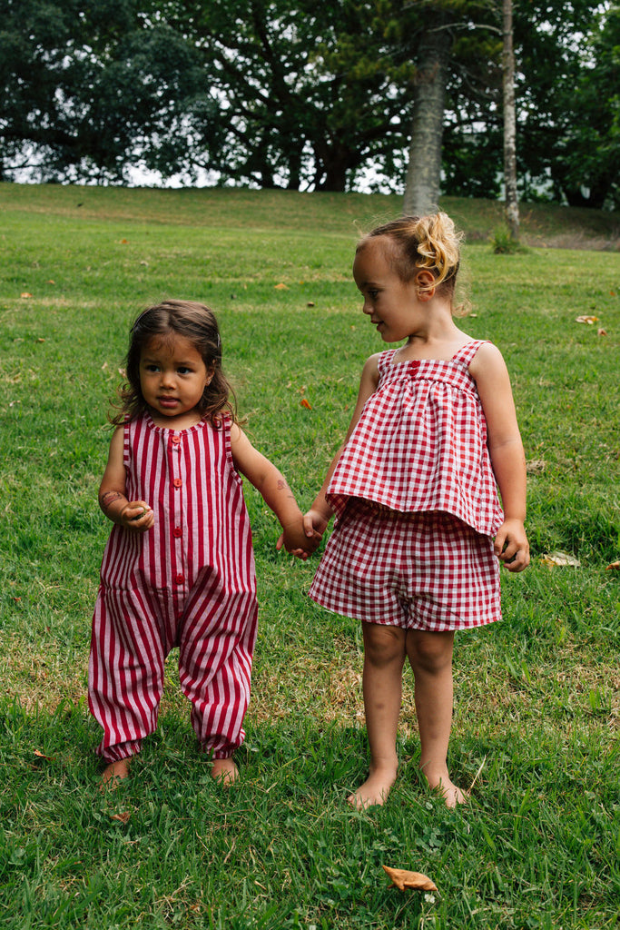 Red Gingham Summer Set