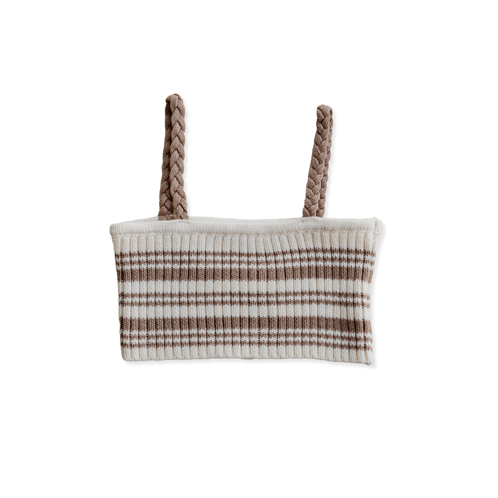 Braid Crop Top - Cedar Stripe