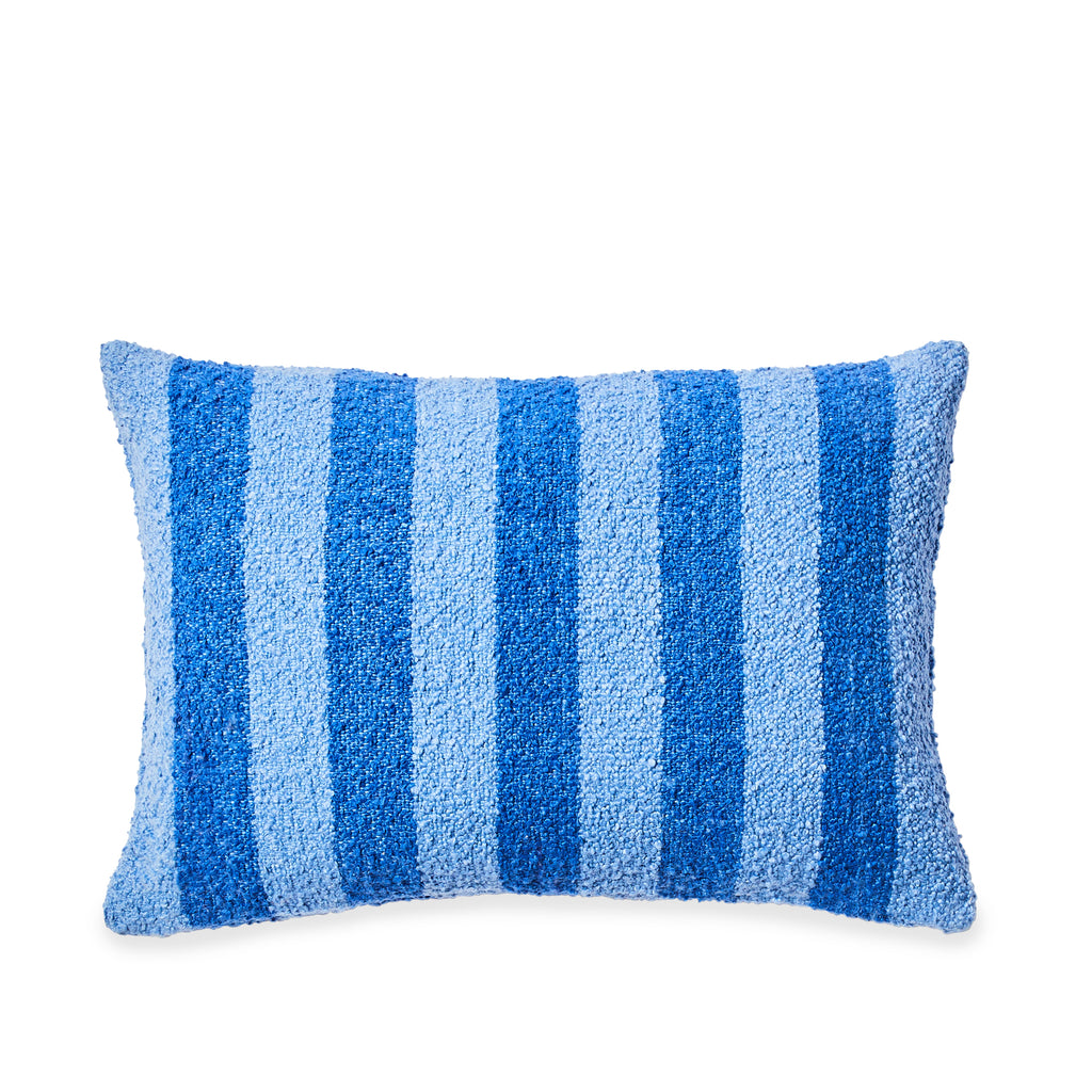 Boucle Stripe Cushion Cover - Blue