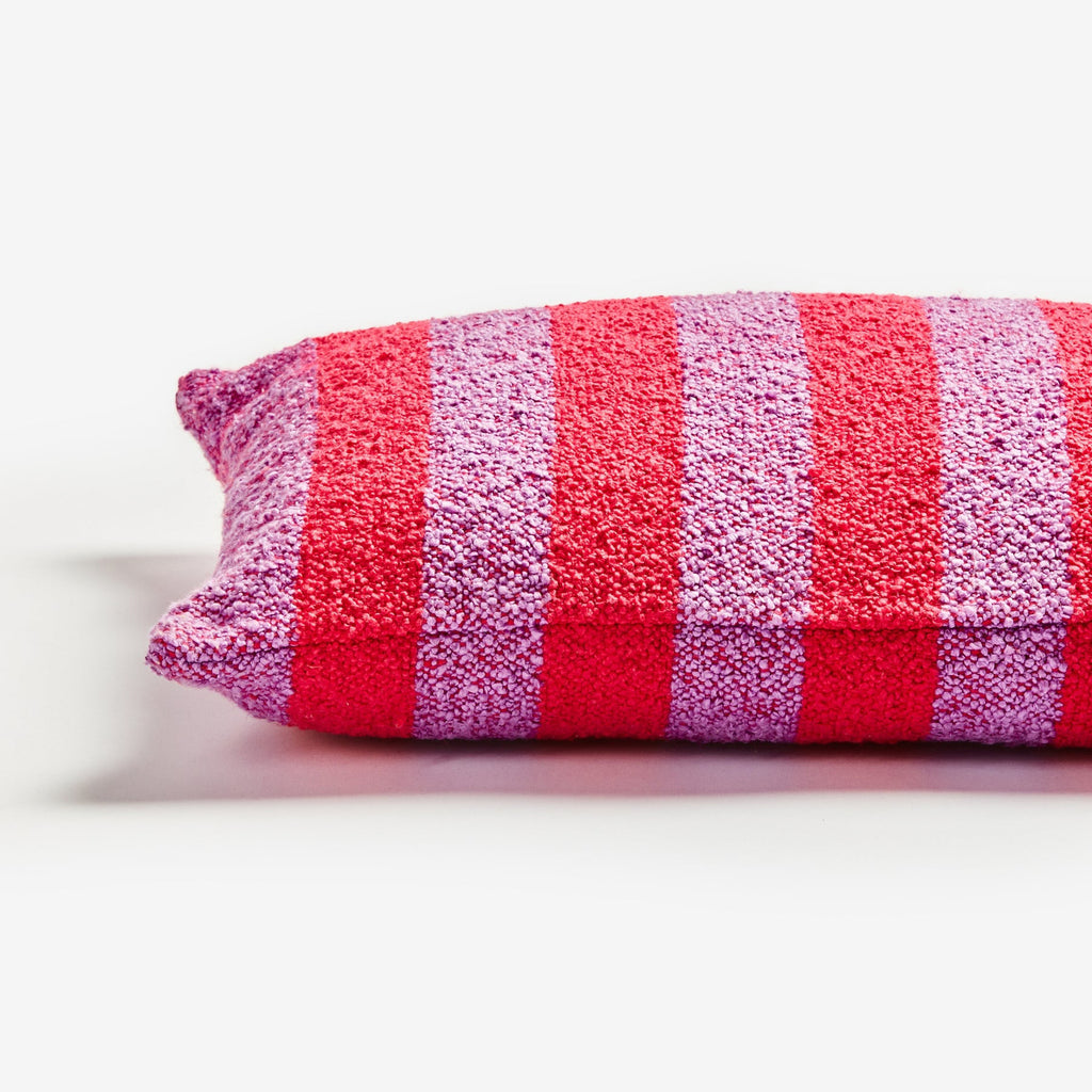 Boucle Stripe Cushion Cover - Candy