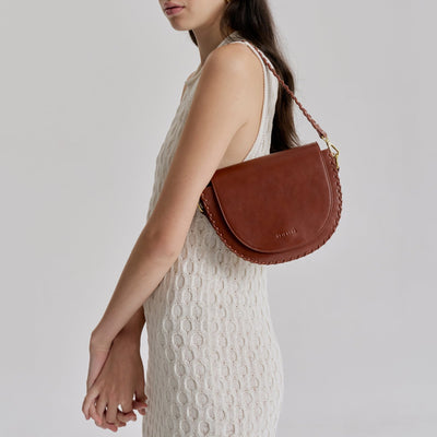 Daphne Shoulder Bag - Saddle