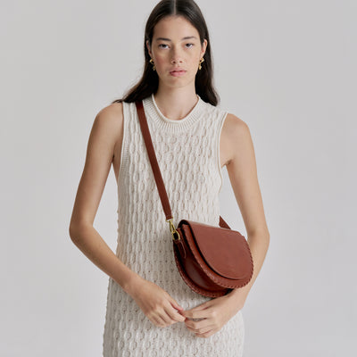 Daphne Shoulder Bag - Saddle