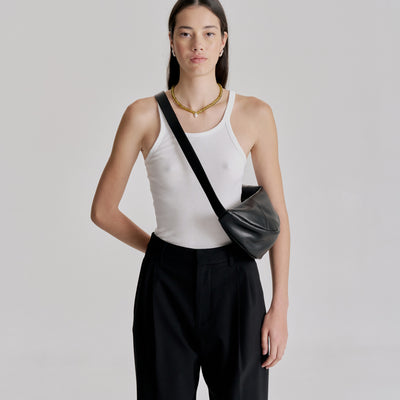 Mischa Crescent Bag - Black