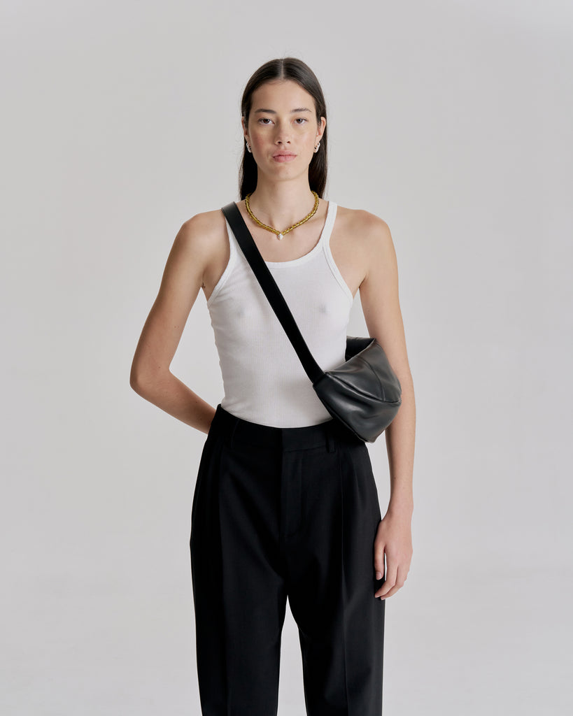 Mischa Crescent Bag - Black