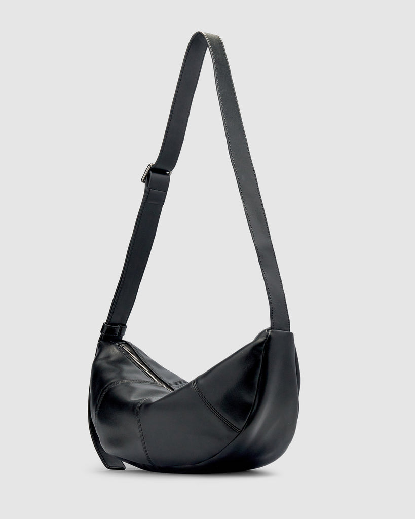 Mischa Crescent Bag - Black