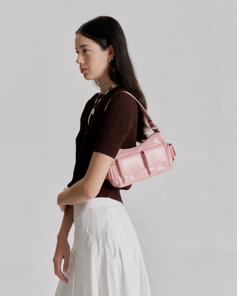 Rae Mini Pocket Bag - Baby Pink