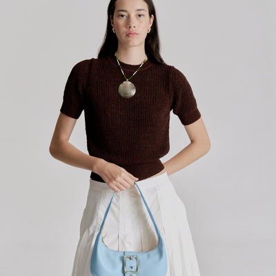 Everyday Baguette Bag - Sky Blue