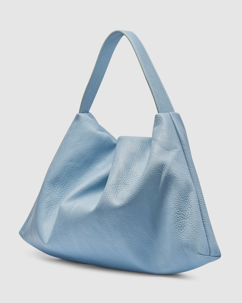 Harlow Slouch Tote - Dusty Blue