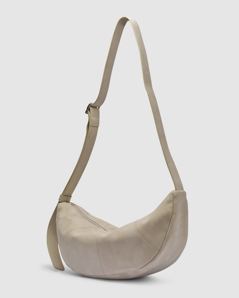 Mischa Crescent Bag - Antique White