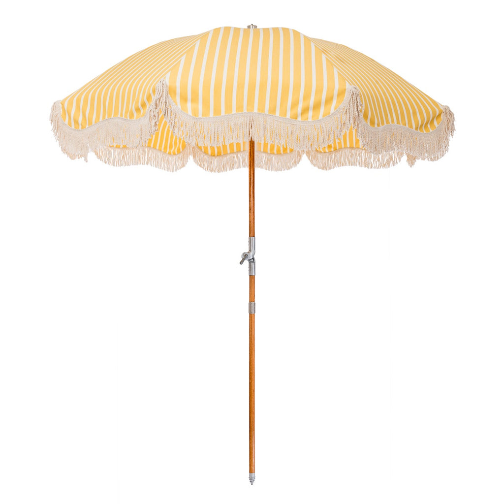 Premium Beach Umbrella - Monaco Mimosa Stripe