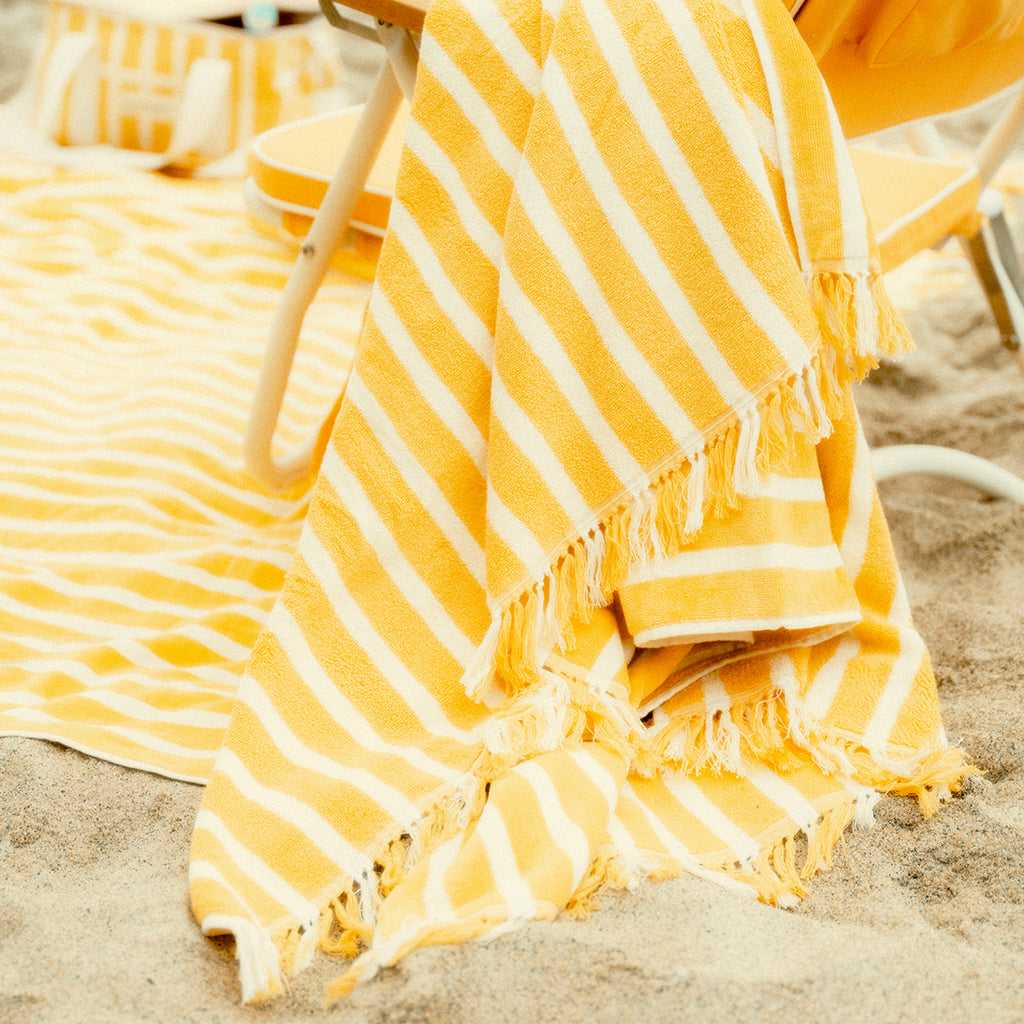 Beach Towel - Monaco Mimosa Stripe