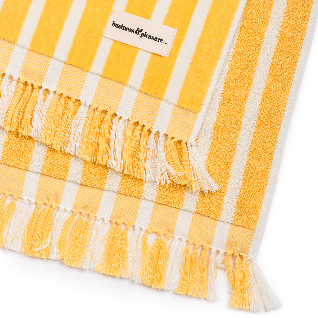 Beach Towel - Monaco Mimosa Stripe