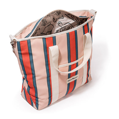 Cooler Tote Bag - Bistro Stripe