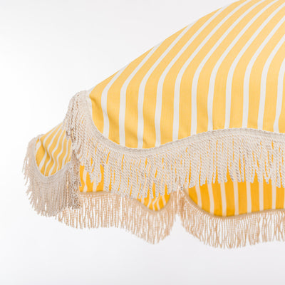 Premium Beach Umbrella - Monaco Mimosa Stripe