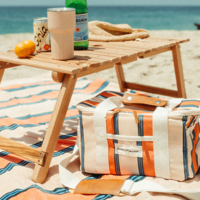 Premium Cooler Bag - Bistro Stripe