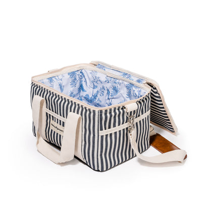 Premium Cooler Bag - Navy Stripe