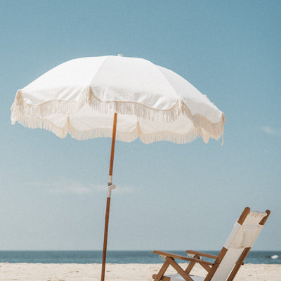 Premium Beach Umbrella - Antique White - PRE-ORDER