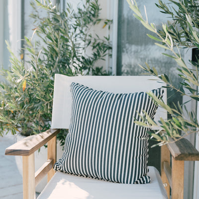 Outdoor Cushion - Navy Stripe