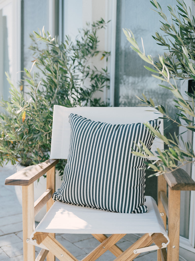 Outdoor Cushion - Navy Stripe