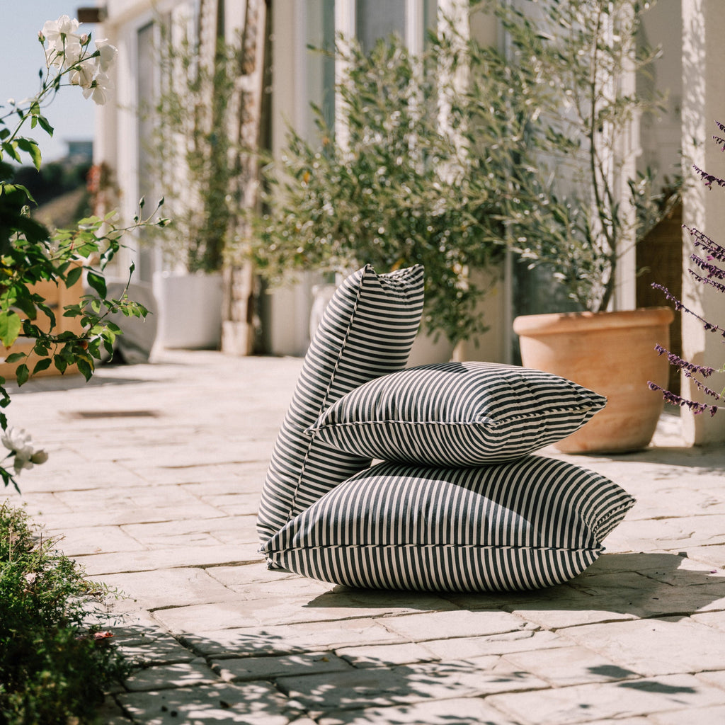 Outdoor Cushion - Navy Stripe