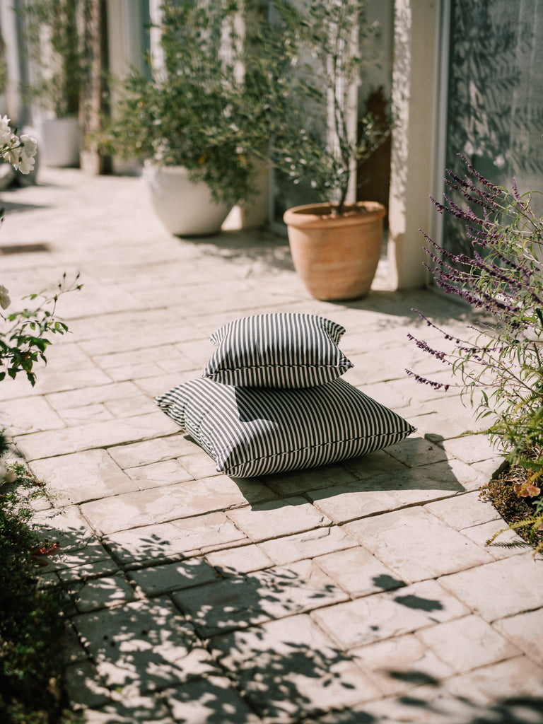 Outdoor Cushion - Navy Stripe