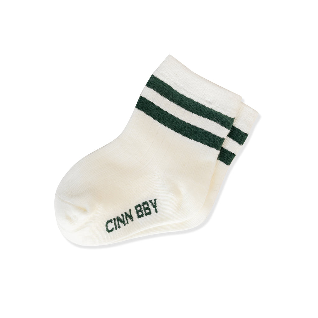 Green Stripe Socks - 2 pack