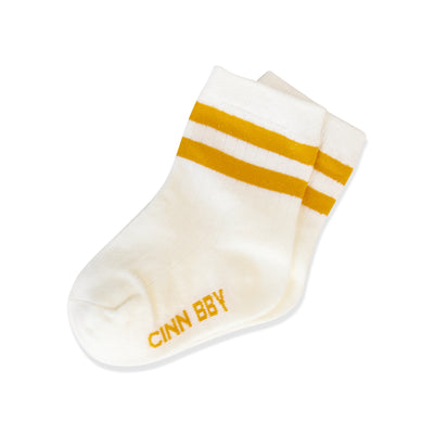 Mustard Stripe Socks - 2 pack