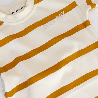 Striped Tee - Mustard