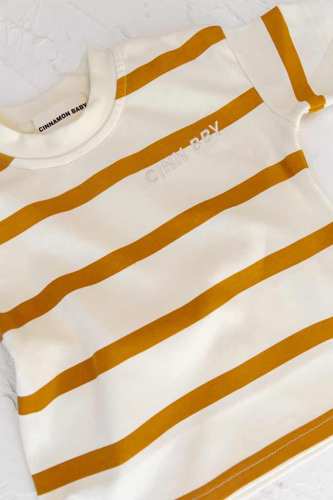 Striped Tee - Mustard