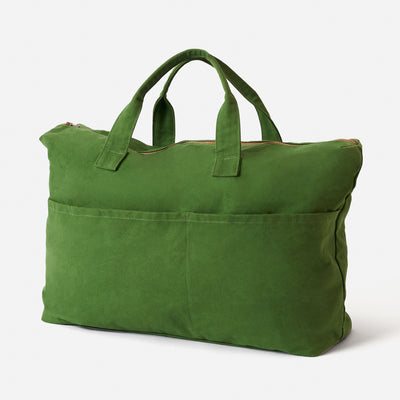 Marlo Contrast Overnight Bag - Spirulina