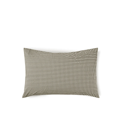 Pillowcase Pair - Olive Gingham