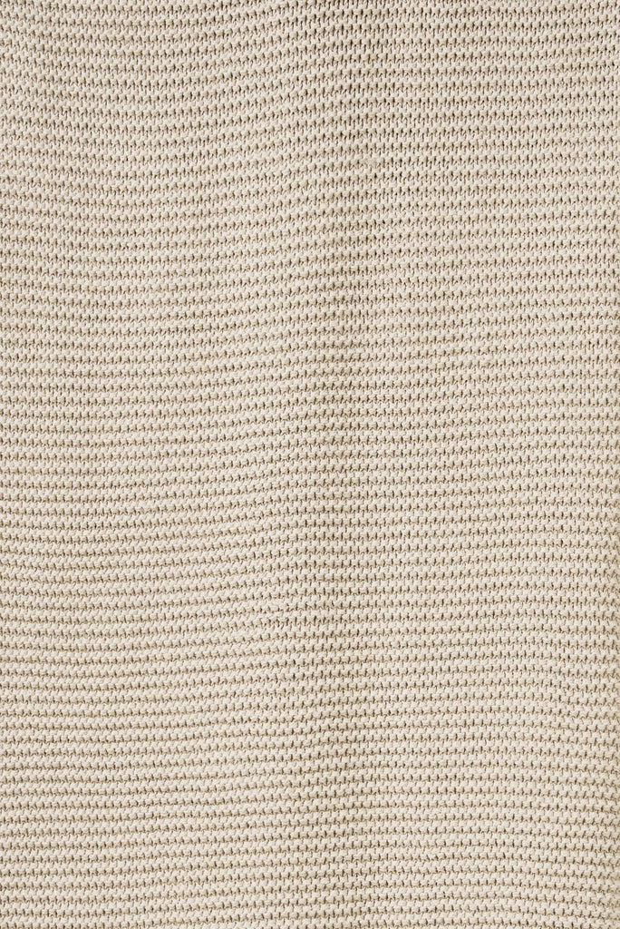 Purl Knit Throw - Ivory