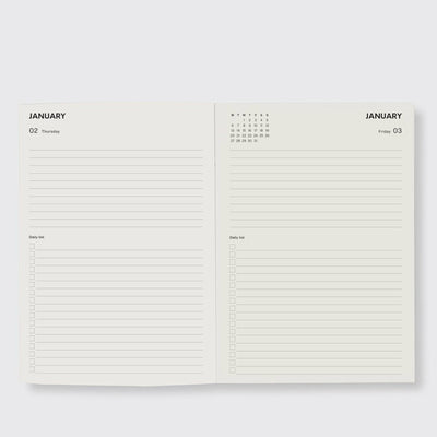 2025 Daily Diary - Periwinkle & Olive Stripe - PRE-ORDER