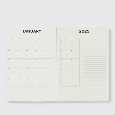 2025 Daily Diary - Periwinkle & Olive Stripe - PRE-ORDER